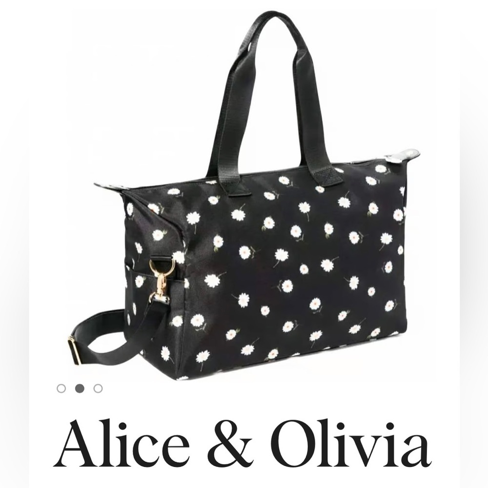 Alice & Olivia Floral Print Canvas Duffle Bag🌻